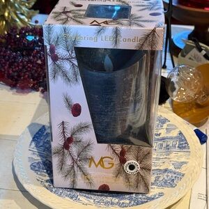 MG Studio Real Wax Flickering led candle 4” x 8” timer & battery operated